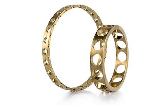 brass window-type cage
